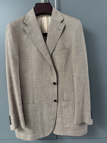 Corneliani linen wool blazer - linen,
