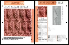 Giant Conch Shells #30 Creative Needles Stitch Library Knitting Pattern