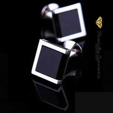 Luxury men silver black - luxury, square
