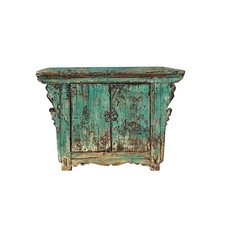 Vintage Distressed Teal Blue