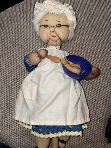 Vintage puppet old lady - vintage,
