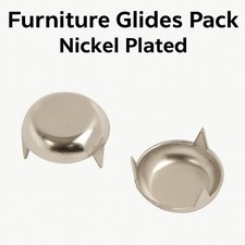 FURNITURE GLIDES Metal Glide Dome Knock In Table Chair Leg Feet UK Stocks
