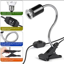 UVA+UVB Reptile Heat Basking Light Bulb Lamp Clip For Turtle Tortoise Lizard 50W