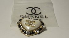 Authentic Chanel Heart Brooch
