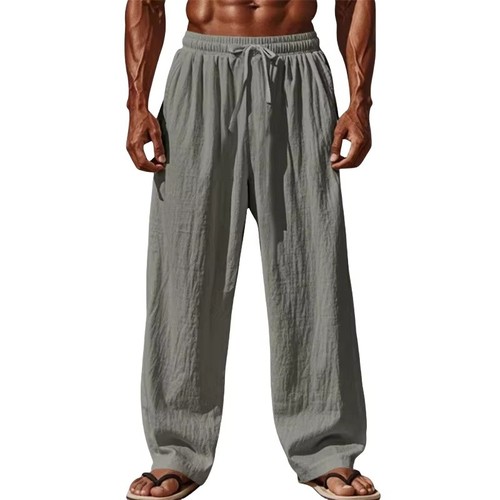 Summer mens casual linen - casual,