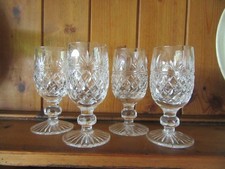 4 x Vintage Lead Crystal Glass