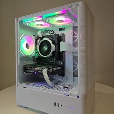 FAST White RGB Gaming PC|AMD Ryzen 5 3600|RTX 3060 Ti|16GB RAM|512GB SSD|Win11| 