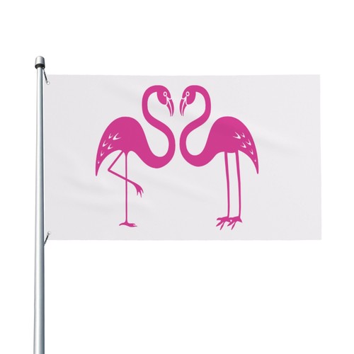 Flamingo garden flag 3x5 - garden,