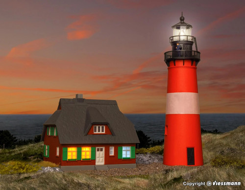 Lighthouse with annex oo - with,