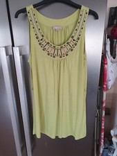 Ladies Matalan lime green tunic top size 14