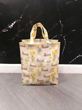 Harrods  Bear with Dalffodils Tote shopper bag   * light weight .RARE   new