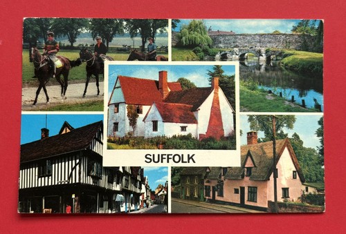 Suffolk multi view postcard - suffolk,