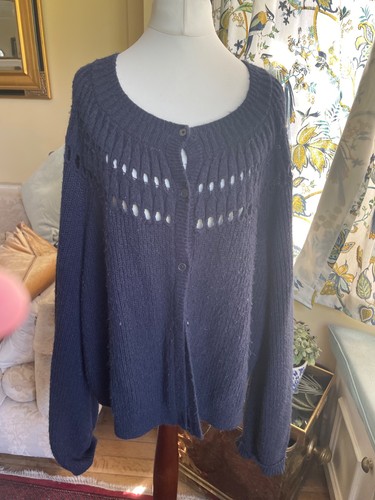 Boden navy cardigan wool - cardigan,