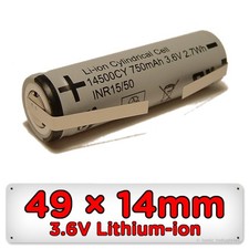 Replacement Shaver Battery for Philips Philishave 49mm x 14mm 3.6V Li-ion UK