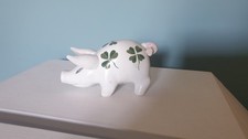  Wemyss Plichta Pig with Rare 4 Leaf Shamrock eaf Design         