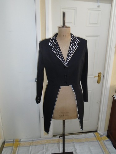 Ladies black tailcoat cabaret