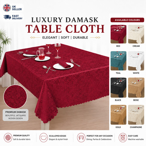 Printed jacquard damask - printed,