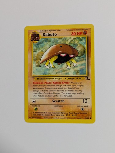 Pokémon tcg kabuto fossil - pokémon,