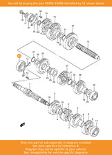 SUZUKI Bearing, Rh (25x62x17)