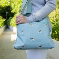 Peony® Cross Body Bag - Beagle - Duck Egg Blue