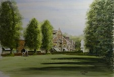 Cannock Bowling Green watercolour Print by Andy Crabb #150