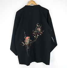 Vintage Silk Embroidered Japanese Haori Kimono Jacket (T6396)