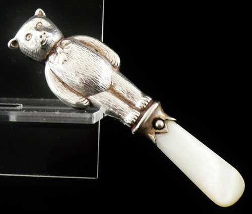 Sterling silver teddy bear - sterling,