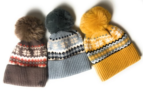 Lovely knitted fleece lined - fleece,