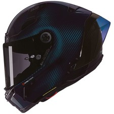 NOLAN X-804 RS LIQUIDO 328 CARBON BLUE GLOSS FULL FACE MOTORCYCLE HELMET