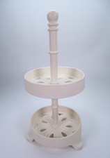 Vintage Style Kitchen Worktop Cast Iron Spice Herd Rack 12" Hand Painted Cream