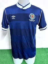 Scotland Jersey No Match Worn Issue Vintage Shirt World Cup 1986