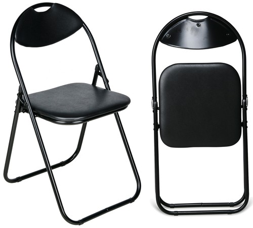 Folding chairs padded faux - x,