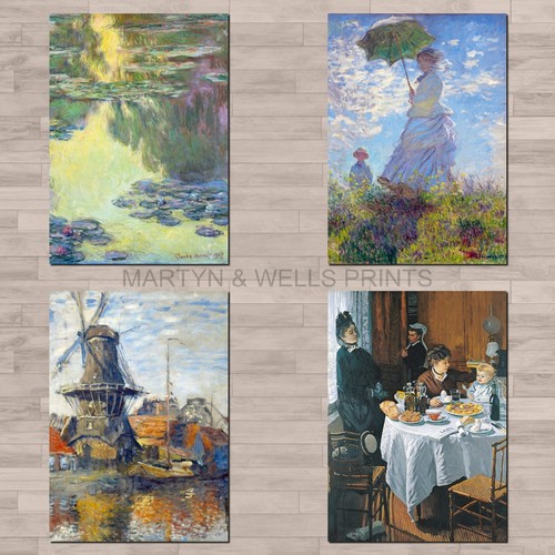 Claude monet prints - claude, a4