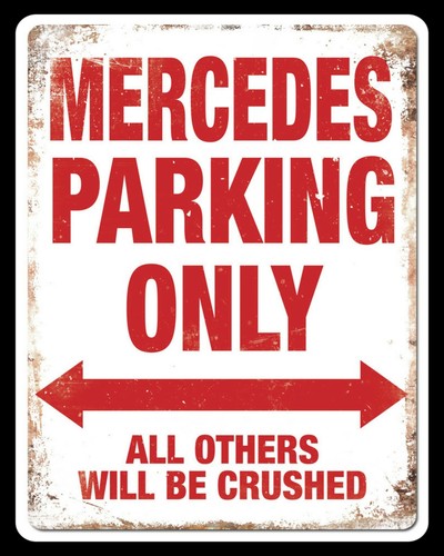 Mercedes parking only - parking, all