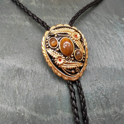 Tigers eye stone men bolo - eye,