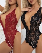 Lingerie Bodysuit Lace Up