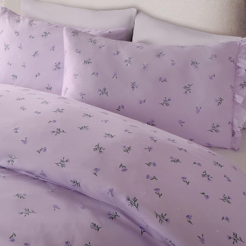 Floral frill duvet - frill, quilt