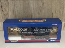 Corgi CC19907 1:50 Curtainside Trailer W H Malcolm (Hauliers of Renown) - VGC