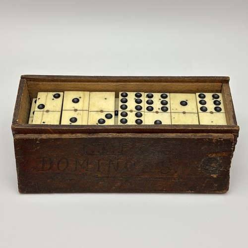 Antique bone and ebony - antique,