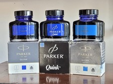 Parker Quink Blue Ink Bottles