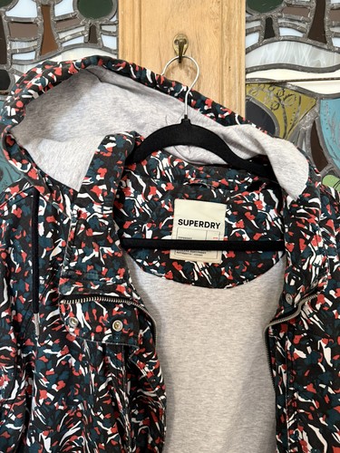 Superdry printed parka jacket - superdry,