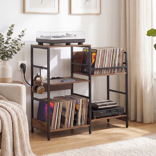 Record player stand tier - stand, 3-tier