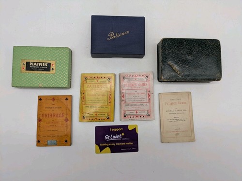 Vintage patience playing card - patience,