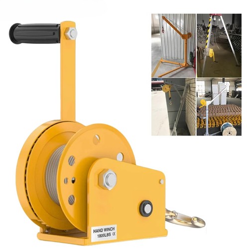 Hand cranked winch - hand-cranked,