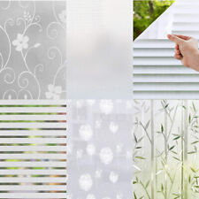Privacy White Frosted`Window Film Frost Etched Glass Static Plastic Vinyl-UK