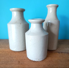 3 Antique Stoneware Ink