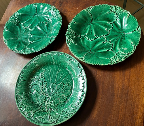 Victorian leaf cabbage plates