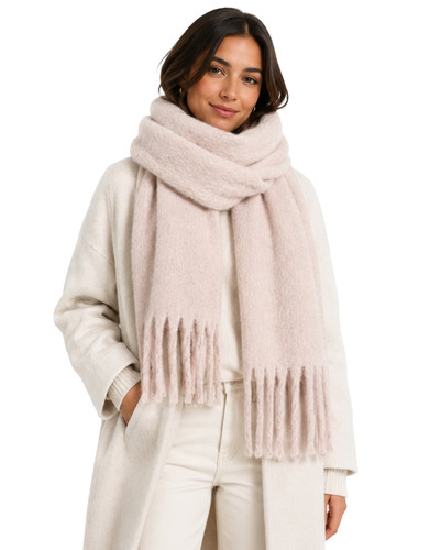 Womens oversized fluffy scarf - womens,