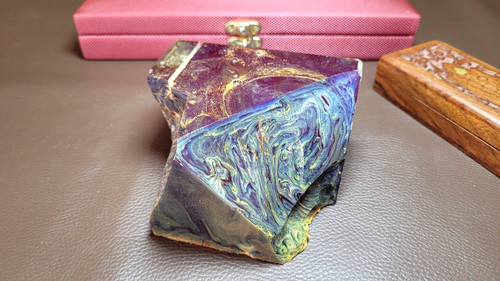 Original amber bakelite block - original,