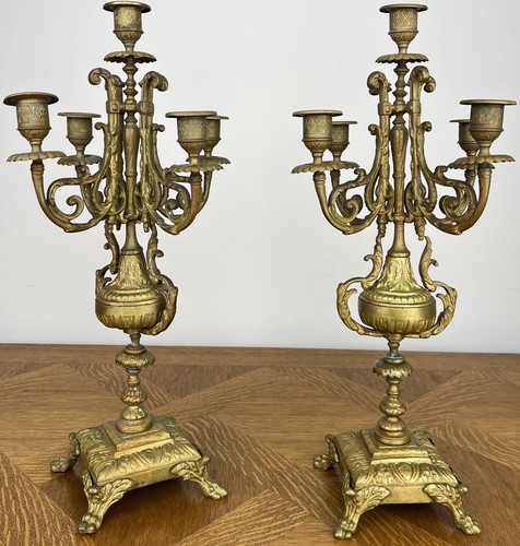 Pair candelabras vintage - candelabras,